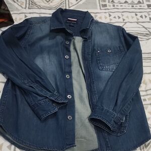 Tommy Hilfiger Dark Blue Denim Shirt